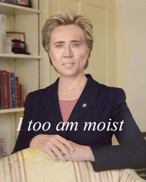 Hillary Clinton Anal - Yo tambiÃ©n, soy moist, Nicolas Cage como Hillary Clinton, tapÃ³n de acero  inoxidable Un tesoro nacional, para adultos maduros - Etsy MÃ©xico