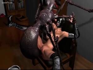 Alien Spider Porn - Spider like Alien with Sting fucks a Brunette - LuxureTV