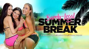 barely legal bikini orgy - Barely-Legal Summer Break â€“ Rebecca, Francesca & Swabery XXX - VR Porn  Video - VRPorn.com