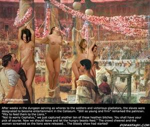 Captured Slaves Porn - The freshly captured slaves had been stripped and presented to Caesar!