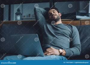 Men Masturbating While Watching Porn - Man Masturbating while Watching on Stock Photo - Image of masturbate,  stimulation: 176073468