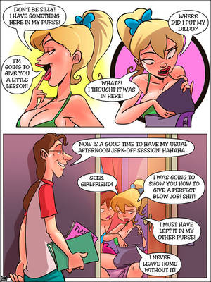 Jerking Cartoon Porn Caption - Learning with her girlfriend