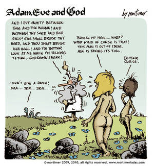 Adam And Eve Porn Comic - Cartoon: adam eve and god 23 (medium) by mortimer tagged ...