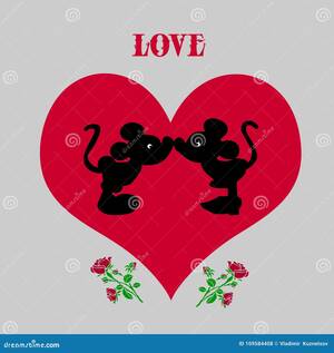 mickey mouse kissing lesbian porn - Mouse Kissing Stock Illustrations â€“ 70 Mouse Kissing Stock Illustrations,  Vectors & Clipart - Dreamstime