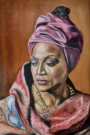 Jessye Norman Porn - Jessye Norman Painting by Pavel Kolomiets | Saatchi Art