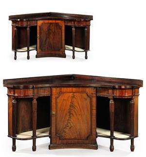 Dutch 18th Century Porn - A PAIR OF GEORGE III MAHOGANY CONCAVE CORNER SIDEBOARDS CIRCA 1790, BY JOHN  KING,