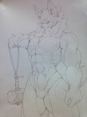 Buff Anthro Male Solo Porn - 184710 - safe, artist:geppei5959, oc, oc only, canine, mammal, wolf, anthro,  abs, bipedal, featureless crotch, holding, holding object, humanoid hands,  kemono, male, muscles, muscular male, pecs, pencil drawing, solo, solo male,  standing,