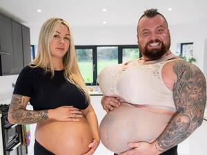 ex pregnant tits - Ex-World's Strongest Man Eddie Hall dons fake boobs to 'swap lives' with  wife - Daily Star