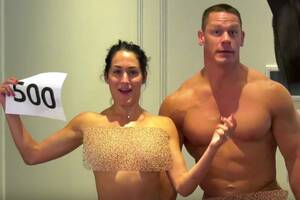 Brie Bella Nude Porn - John Cena and Nikki Bella Get Naked to Celebrate Milestone