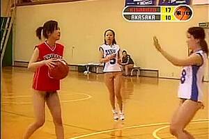 Basketball Player Tits - Girls from Asia playing basketball and showing naked tits - Upornia.com