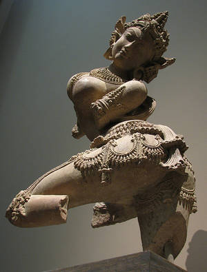 12th Century - This sandstone apsara (sexy female nature spirit, see also yakshi), known  as the Dancing Celestial was made in the 12th century in Uttar Pradesh and  is at ...