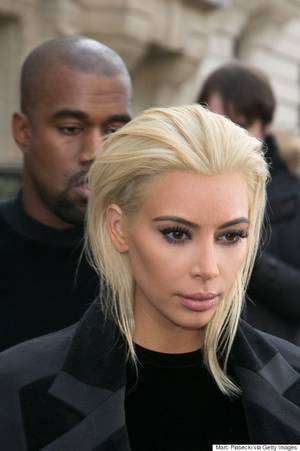 Hair Dark Eyebrows Bleach Blonde Porn - kim-kardashian-platinum-blonde-hair