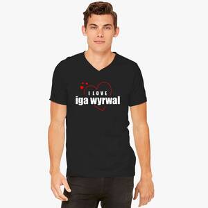 Iga Wyrwal - I Love Iga Wyrwal V-Neck T-Shirt - Customon