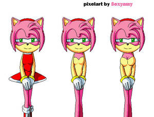 Amy Rose Porn Sprites - Amy Rose pixelart 2 by SexyAmyRosepixelart on DeviantArt