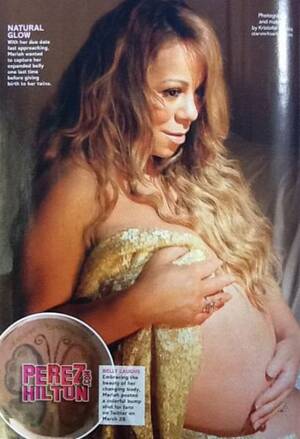 mariah carey pregnant belly nude - Naked Mariah Carey Shows Off Baby Bump | Dre Black So Fresh