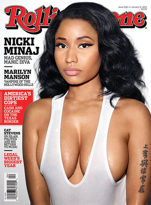 Nicki Minaj Tits - Nicki Minaj Covers 'Rolling Stone' - Rap Radar