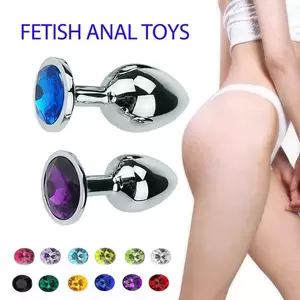 fetish anal tail - Stainless Steel Beads Buttplug with crystal Jewelry Gay Men Porno sex game  smooth metal Anal Plug sex toys for couples adult - AliExpress