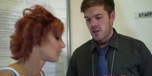 Lou Valmont - Mega tits redhead Lou Lou fucked closeup