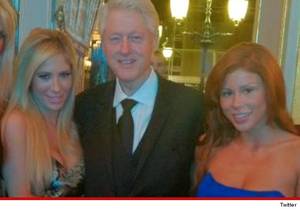 Bill Clinton Porn Stars - Bill Clinton -- SURROUNDED By Porn Stars in Monaco. EXCLUSIVE. Bill ...