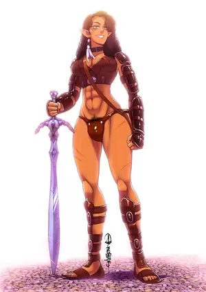 cartoon nude warrior babes - Faelana the elf warrior by anasheya nude porn picture | Nudeporn.org