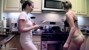 2 Girls Kitchen Porn - Two girls cooking naked in the kitchen | Any Porn