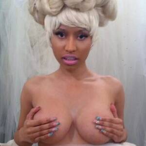 nicki minaj naked boobs - Nicki Minaj posts a cheeky semi-nude photo that would make Barbara Windsor  proud - Irish Mirror Online