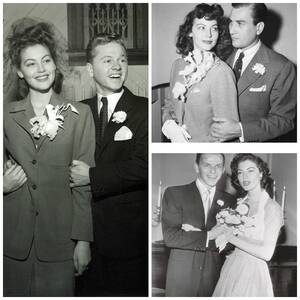 Mickey Rooney Sex - Ava Gardner with her three husbands: Mickey Rooney in 1942, Artie Shaw in  1945, and Frank Sinatra in 1951. [1600 x 1600] : r/HistoryPorn