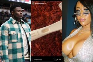 Impregnate Porn Star - Zion Williamson gets a surprise as pornstar Moriah Mills posts positive  pregnant test | Marca