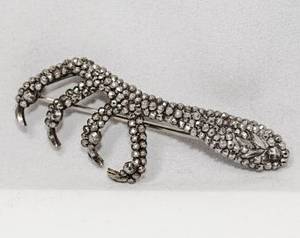 Georgian Silver Porn - Antique Georgian Victorian Cut Steel Bird Talon Claw Brooch Large Early-Mid  1800s Remarkable Gothic