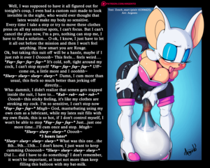 Latex Cartoon Porn Captions - Rouge's cum balloon [Futanari] [Masturbation] [Latex] |Art: @Sonicboom53 :  r/yiffcaptions