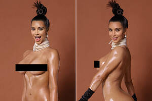 Kim Kardashian Nude Porn - Kim goes full frontal in new spread | Page Six