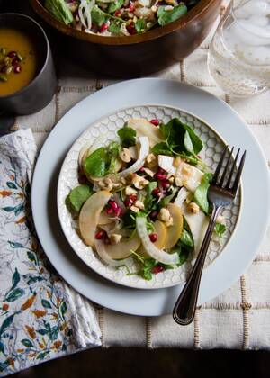 hairy latina pussy victoria beckham - Shaved Fennel Asian Pear Salad with Pomegranate and Watercress | Cafe  Johnsonia