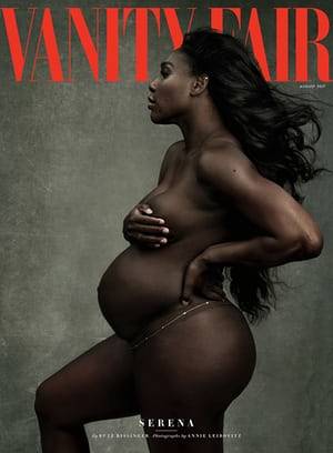 happy pregnant naked - The photos were shot by Annie Leibovitz for the latest issue of Vanity Fair.