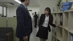 asian office cuckold - Office sex of a japanese girl and her boss in the storeroom