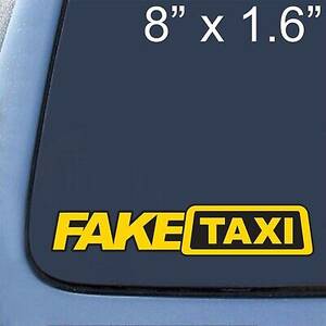 Casting Taxi Porn - Fake Taxi Porn Cab Casting Couch Vinyl Bumper Sticker Car Decal | eBay