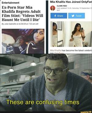 Mia Porn Captions - Entertainment Mia Khalifa Has Joined OnlyFa GUAIRE REID Lest Share Ex-Porn  Star Mia Khalifa Regrets