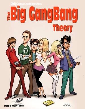 Cartoon Gang Bang - The big gang bang Theory - Interracial Sex Comics