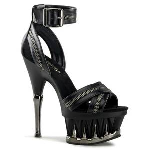 high heel shoes - 6 Inch High Heel Women's Sexy Shoes Zipper Ankle Cuff Platfom Sandal