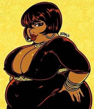 Black Cartoon Porn Girl Wallpaper - Pin by Ken Peele on Black art | Comic art girls, Curvy art, Plus size art