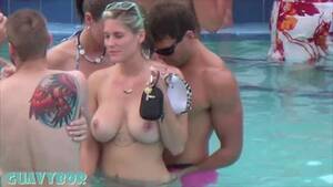 asian topless public - Topless at public pool party - ThisVid.com