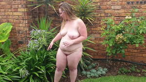 backyard nudity bbw - Smoking a cigarette naked in the garden - XNXX.COM