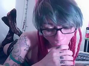 Emo Tattoo Glasses - EMO TATTOOED TEEN NERD IN GLASSES SUCKING COCK LIKE A SLUT - PornZog Free  Porn Clips