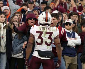 Annika Sorenstam Porn - Hokies rout Virginia 55-17 to earn bowl eligibility