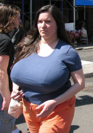 large natural breast in clothes - Nice Rack