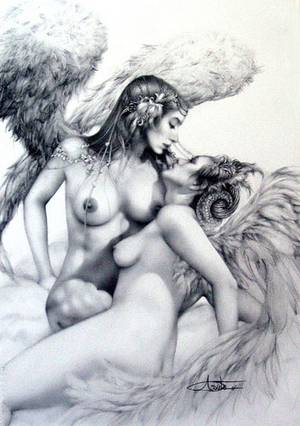 fallen angel wings cartoon porn - fantasy-paranormal-fan: Arantza Sestayo - Love Knows No Sin crzymuffen,  ulimichary, darkbeautyss crimson-tearz, jtemplarstuff, areusicklikeme