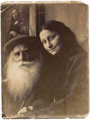 Mona Lisa Fucking - Leonardo Da Vinci and Mona Lisa 1504 : r/fakehistoryporn