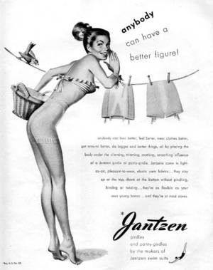 1950s Ladies Lingerie Porn - Vintage lingerie ad