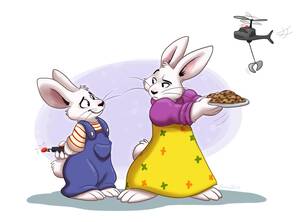 Max And Ruby Porn - 67080 - safe, artist:orlandofox, max (max & ruby), ruby (max & ruby),  lagomorph, mammal, rabbit, anthro, max & ruby, nickelodeon, 2d, aircraft,  brother, brother and sister, cookie, duo, female, food, fur, helicopter,