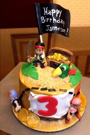 Jake And The Never Land Pirates Porn - Jake and the Neverland Pirates Cake by Busy B's Cakes and Cupcakes