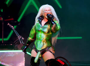 bbw nude christina aguilera - Christina Aguilera wears strap-on during LA Pride performance